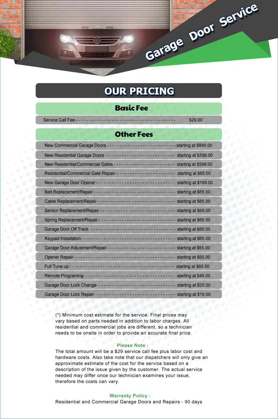 Galaxy Garage Door Service San Diego, CA 858-281-5281